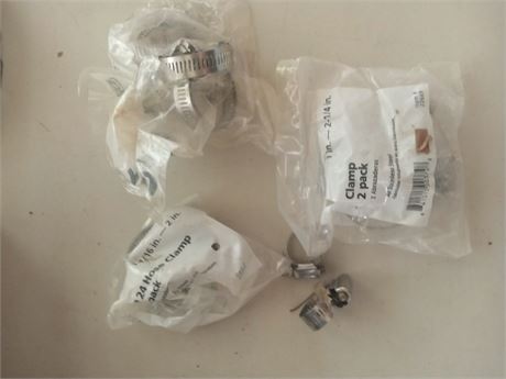 New Packs of Hose Clamps