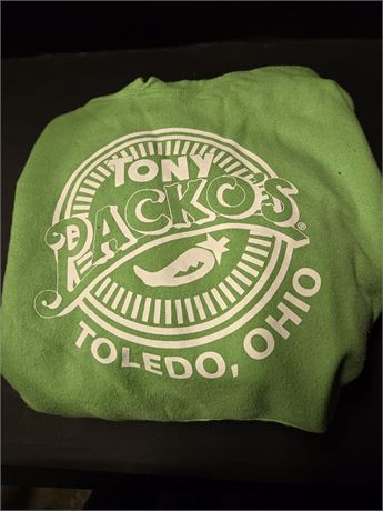 Tony Paco's Toledo,Ohio Lime Green Hoodie Size Small