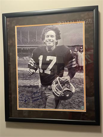 Brian Sipe #17 Signed Poster Browns 1980 MVP Cleveland