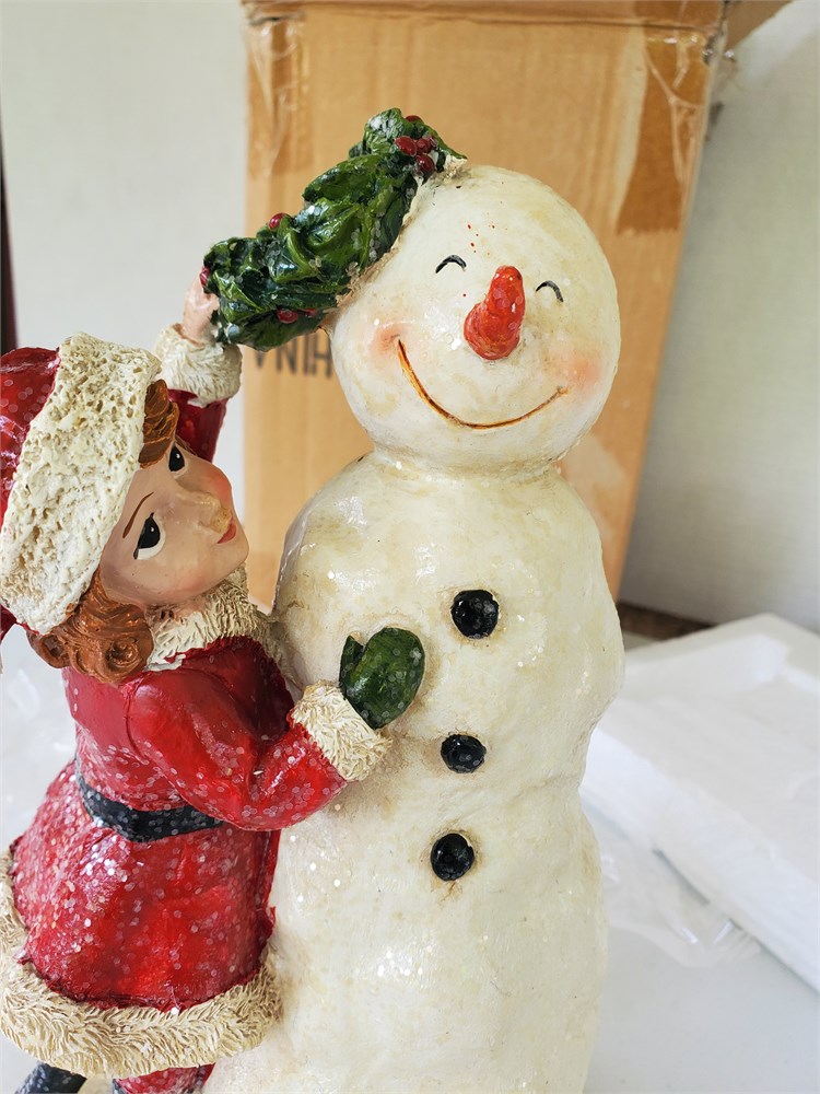 Great Finds Online Auctions - Valerie Parr Hill Glitter Snowman NEW