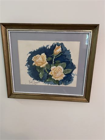 Russell Swanson Watercolor of Roses