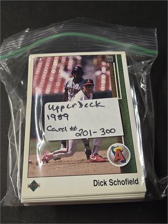 1989 Upper Deck Baseball Cards 201 - 300