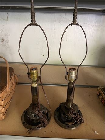 Pair of Steampunk Table Lamps