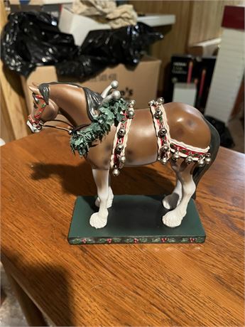 "The Trail Of Painted Ponies" Christmas Clydesdale Collection