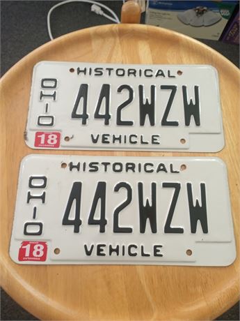 2 Historical License Plates