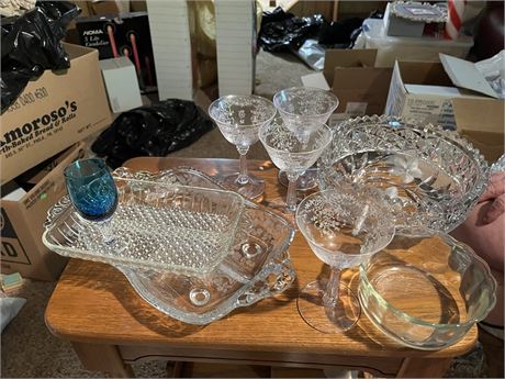 Vintage Clear Crystal/Glass Collection