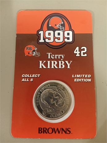 New 1999 Terry Kirby Browns Collectable Coin