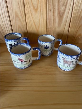 Molly Dallas Spatterware Mug Set