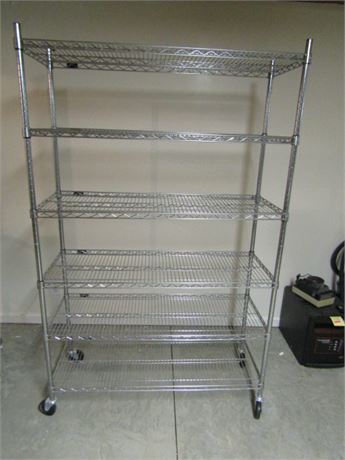 Shelf Tech System's Chrome Kitchen Shelf Rack