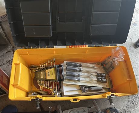 Tool Box with Tools-many new
