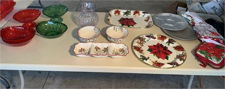 Ceramic and Plastic Christmas Partyware