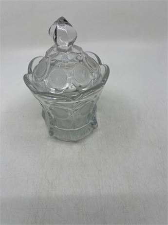 Fostoria Coin Glass Sugar Bowl