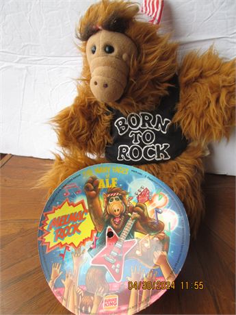 Vintage 1988s Original ALF Burger King Born To Rock Puppet Colletible