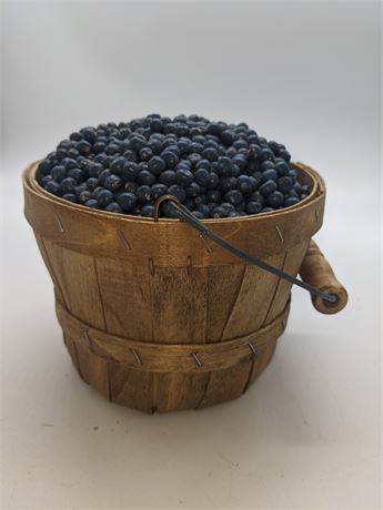 Blueberries in Basket Decor
