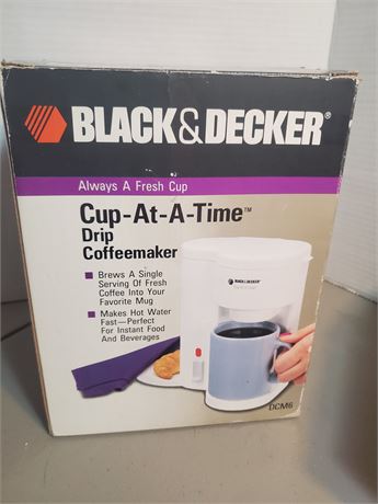 Black & Decker Cup-At-A-Time Coffeemaker NIB