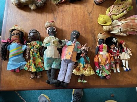 Creepy Handmade and Travel Doll Lot