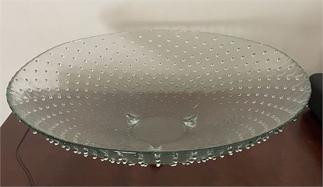 Recycled Hobnail Glass Bowl