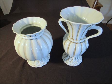 Vintage Haeger Pottery Urn and Vase