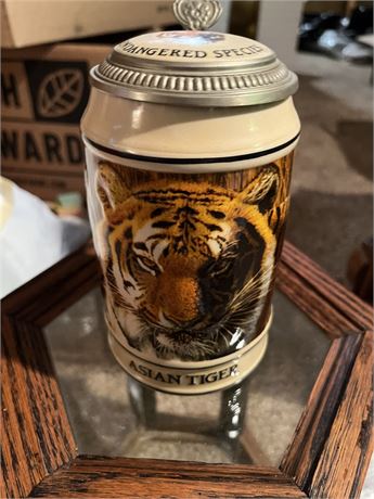 Budweiser Endangered Species Asian Tiger Stein 1989