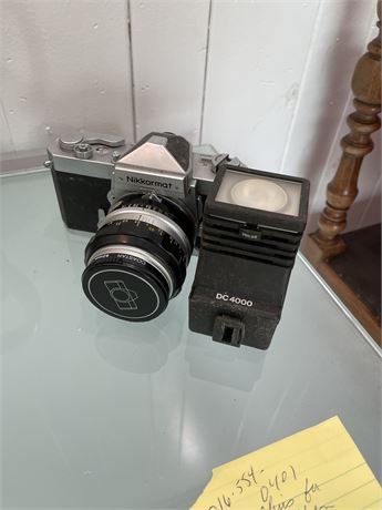 Nikkormat 35MM Camera and Flash