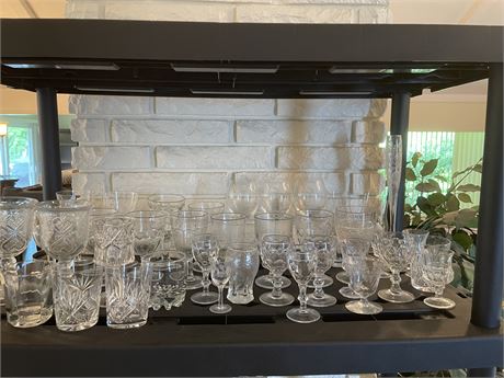 Very Large Lot of Glasses and Crystal