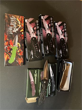 S.A.R. Tactical, Buck Shot and Tac X Assault Knife Collection