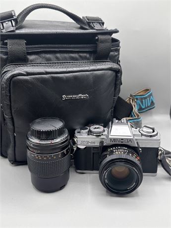 Minolta SG-M camera, bag & accessories
