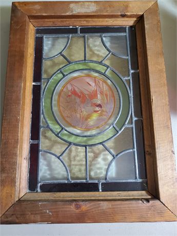 Stained Glass Panel w/ Bird 2 of 2