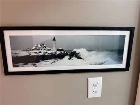 Winter Wave Photograph Signed