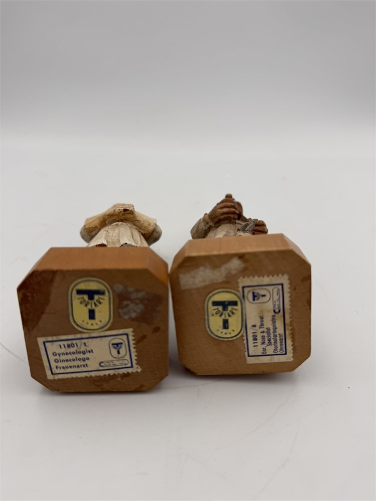 Great Finds Online Auctions - Vintage Toriart Italy Carved Wood Doctor ...