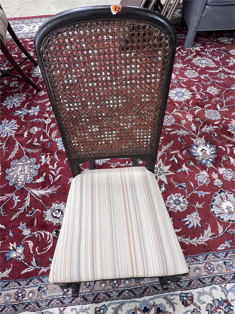 Great Finds Online Auctions - Vintage Caned Back Ladies Rocker