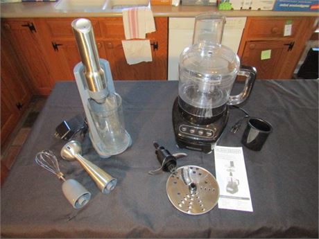 Black and Decker Food Processor and Grux Blending Wand