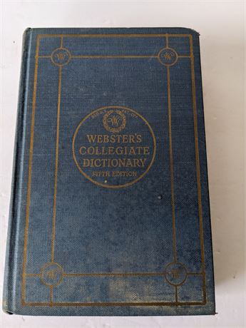 1936 Websters Collegiate Dictionary