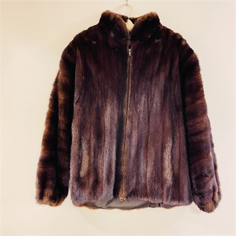 Great Finds Online Auctions - Cikra Furs, Cleveland Mahogany Mink Zip ...