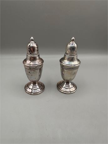 Crown Sterling Silver Salt & Pepper Shaker Set