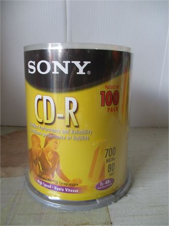 Sony New Pack 100 CD-R High Speed 70 MB 80 Min