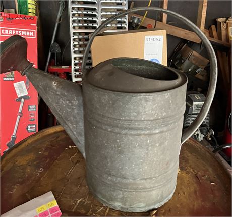 Vintage Galvanized Steel Graden Watering Can