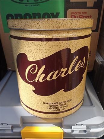 Vintage Charles Chip Can Great Shape